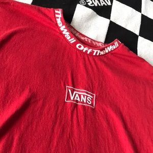 Vans OFF THE WALL Red & White Size L